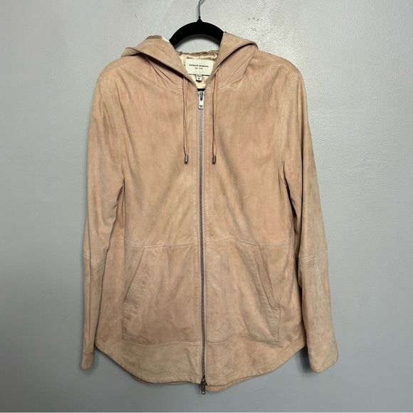 Public School Lamb Suede Leather Jacket Size Medium - Picture 1 of 4